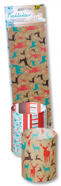 Tischlichter X-MAS 10x27cm,