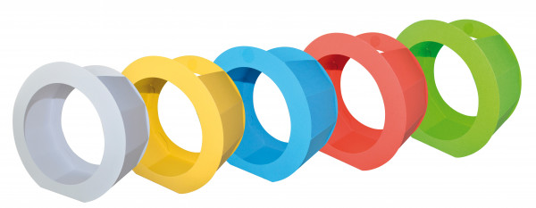 Laternenrohlinge, 5 Stück farbig