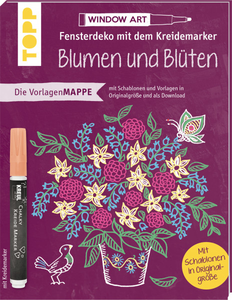 Kreidemarker Blumen und Blüten