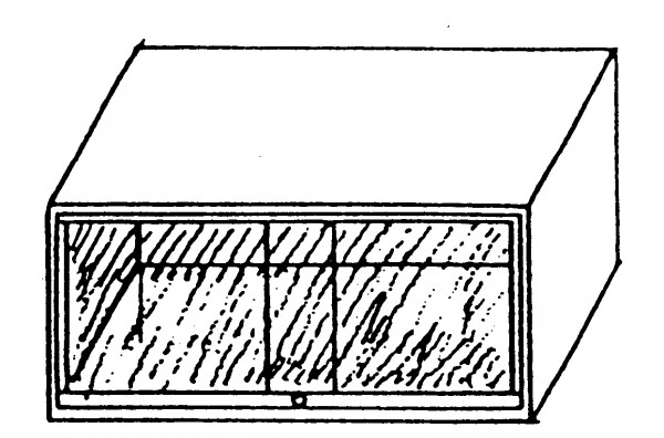 Oberschrank mit Glasschiebetüren