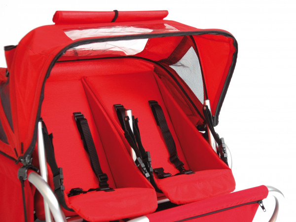 Verdeck Duo-Baby-Sitz rot
