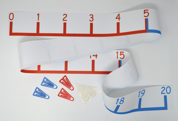 Rechenband 1-20, Stricheinteilung