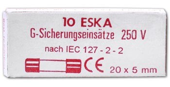 Fein-Sicherung 1,60 A / F, 10 Stück