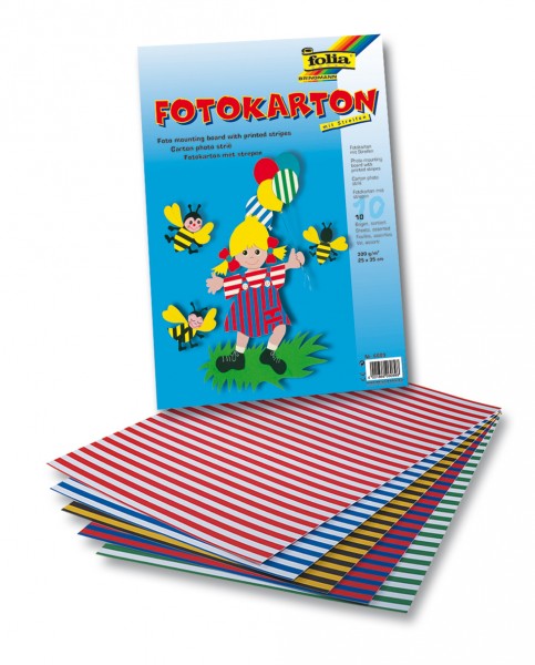 Streifen-Fotokarton