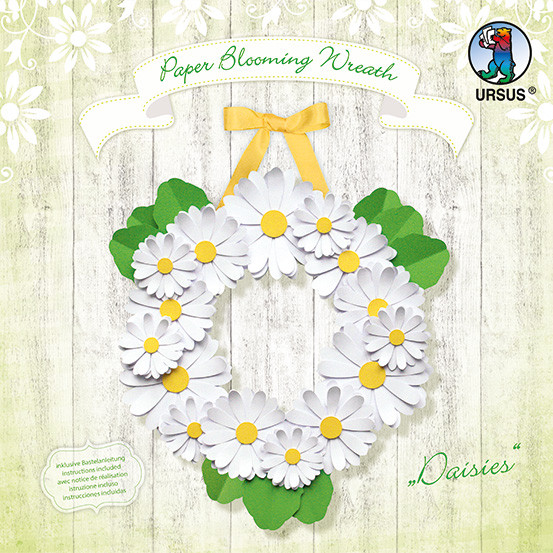 Paper Blooming Wreath ”Daisies”