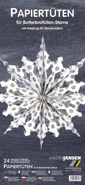 Butterbrottüten-Sterne Bastelset