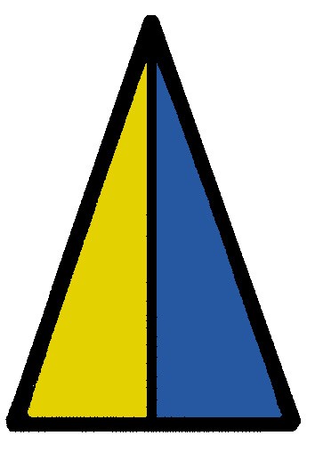 Quad. Pyramide Diagonalschnitt