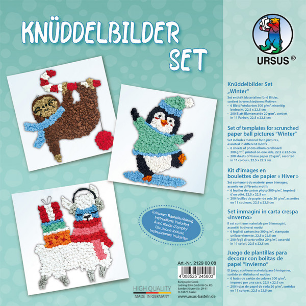 Knüddelbilder Set ”Winter”