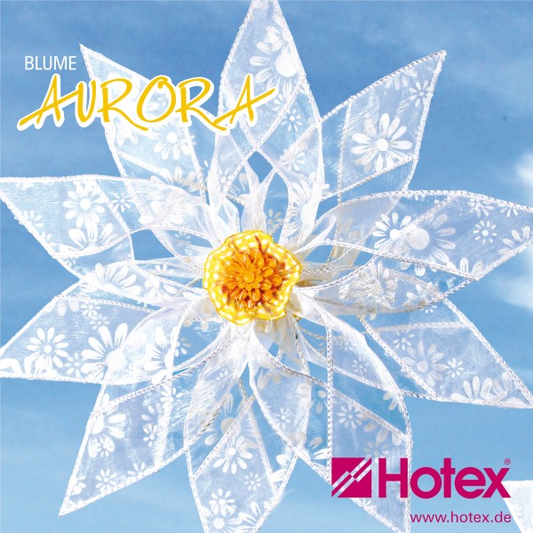 Bänder-Blume Aurora weiß