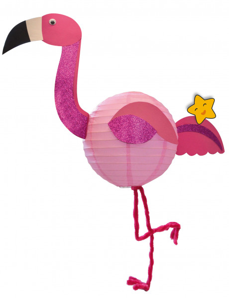 Laternen-Bastelset Flamingo Fiona