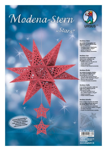 Modena-Stern ”Stars” weinrot