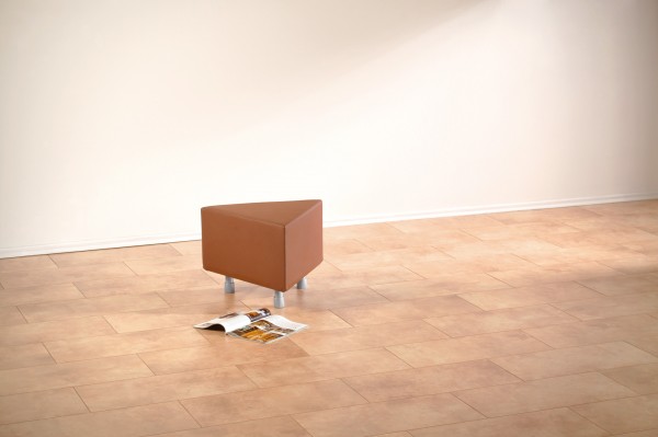 Ruhe-Oase Dreieck klein, in Leder