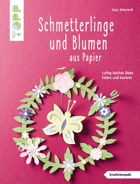 Schmetterlinge und Blumen aus