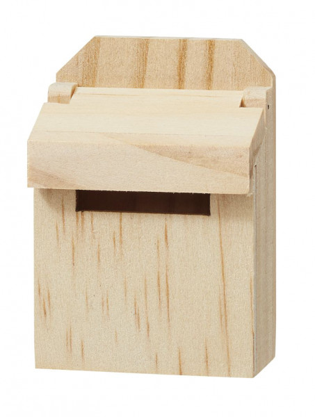 Wichtelzubehör Briefkasten, 5x3,5x2cm, natur