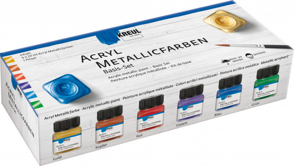 KREUL Acryl Metallicfarben BasisSet