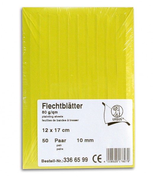Flechtblätter 12x17cm, 50 Paar,