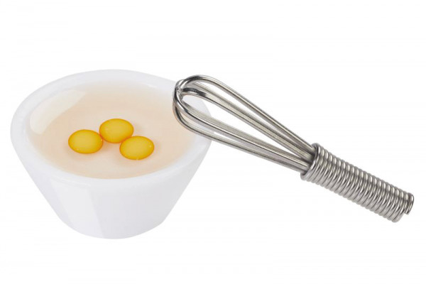 Wichtelzubehör Rührschüssel m.Schneebesen, 2,7+3,5cm