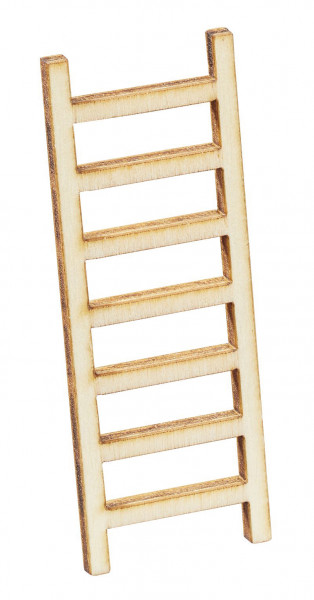 Wichtelzubehör Leiter, natur, 6x2x0,2cm, Btl. a 2St.