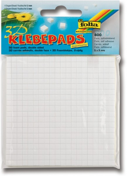 Klebepads für 3D-Effekte weiß