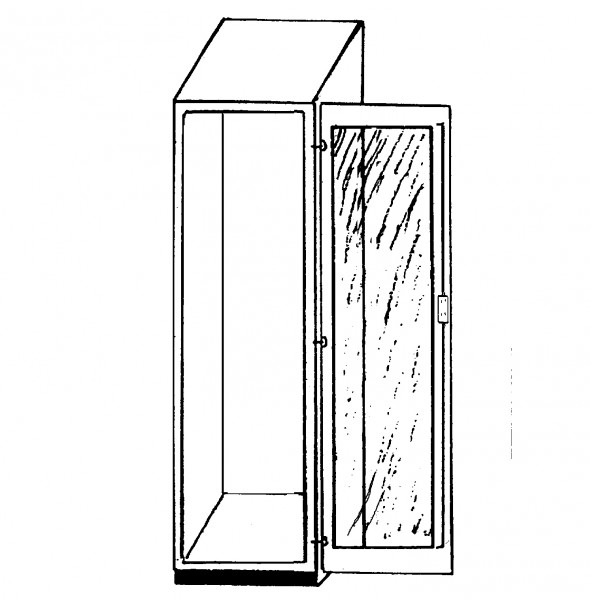 Skelettschrank mit voller Türe