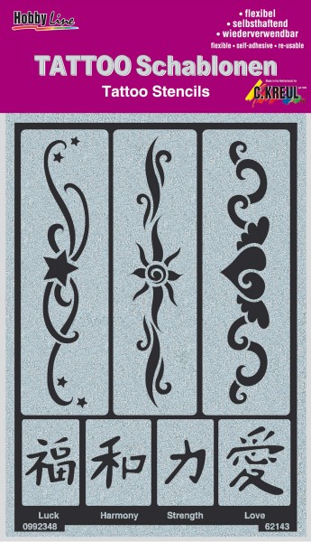 Tattoo Schablone Bänder 2