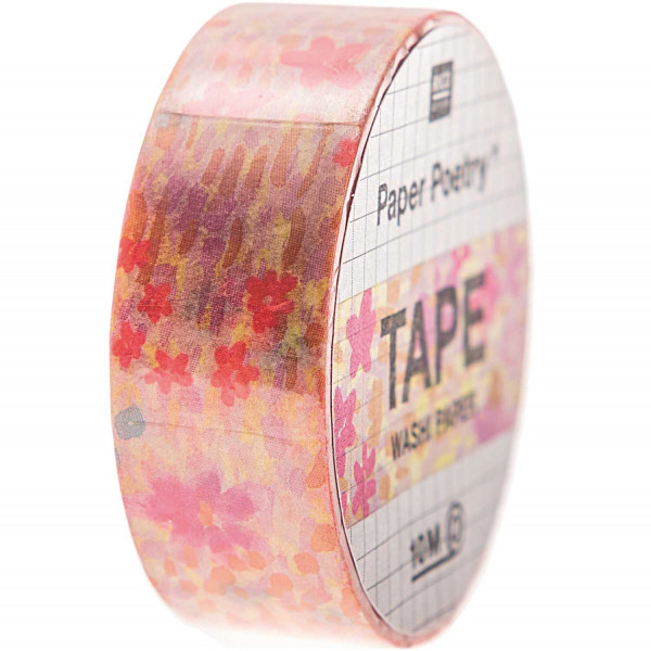 Washi Tape ”Blumenwiese rosa” 10m