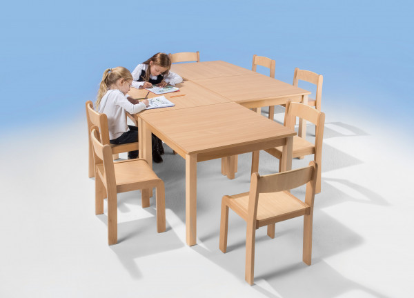 Quadrattisch 60 x 60 cm, 42 cm hoch