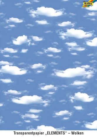 Transparentpapier Wolken