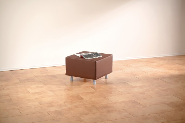 Ruhe-Oase Quadrat klein, in Leder