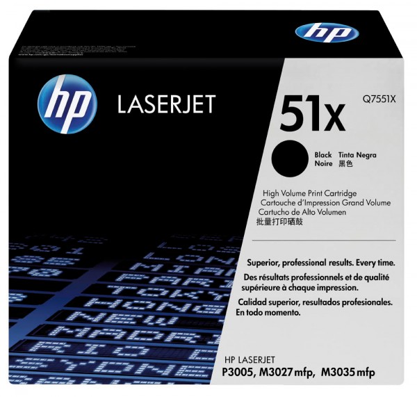 HP Toner Q7551X schwarz