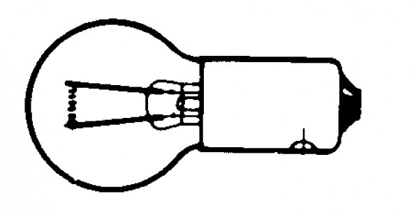 Lampe 6 V - 5 A, Sockel P 20 S