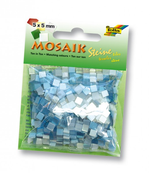 Mosaiksteine Ton in Ton Mix weiß