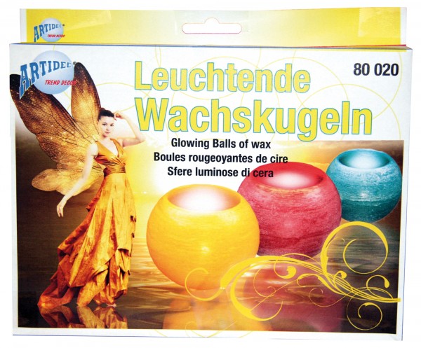 Bastelset Leuchtende Wachskugeln