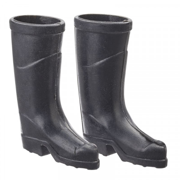 Wichtelzubehör Gummistiefel, 1 Paar,schwarz, 2,5x3,5cm