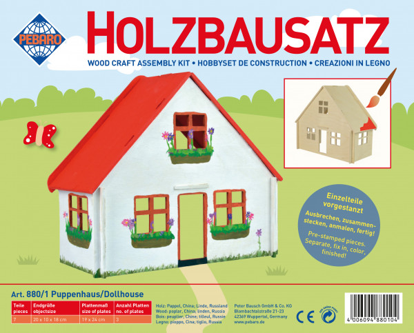 Holzbausatz ”Puppenhaus klein”