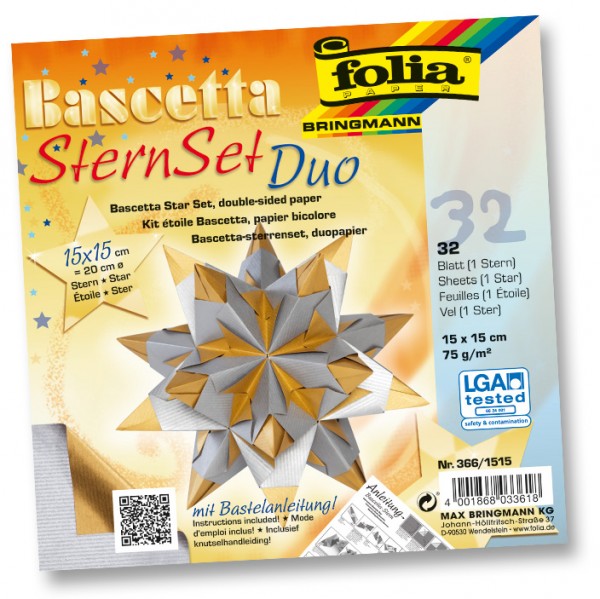 Bascetta-Stern Bastelset Duo Papier