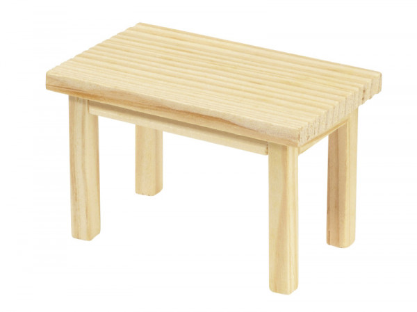 Wichtelzubehör Holztisch rechteckig 8x5x5cm