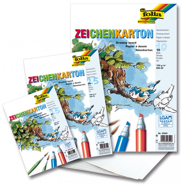 Zeichenkarton 200g/m², DIN A4