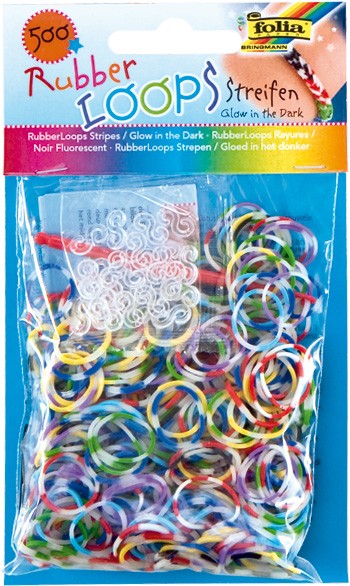 Rubber Loops-Streifen/glow i.t.dark