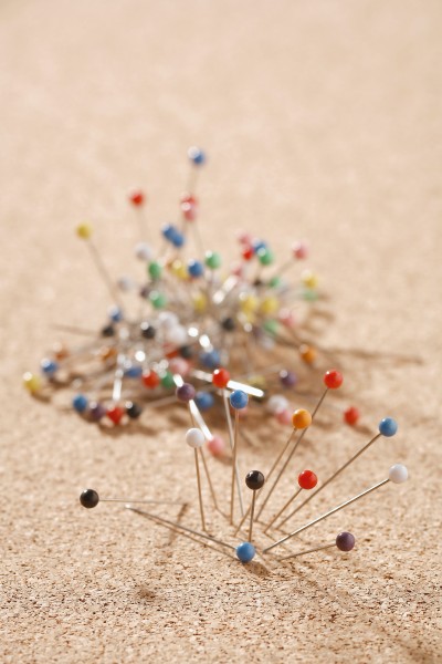 Push-Pins mit Stecknadelkopf