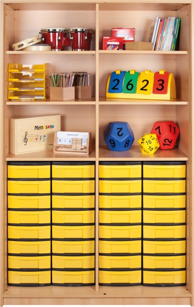 Regal mit 32 InBoxen M