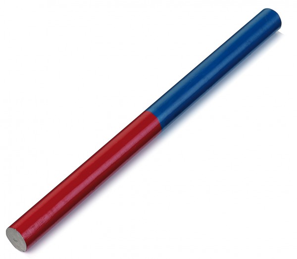 Magnet stabförmig, Pole rot/blau