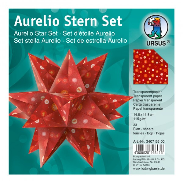 Aurelio-Stern ”Winterzauber” rot