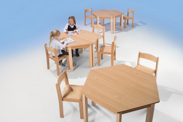 Trapeztisch 120x60x60x60 cm,