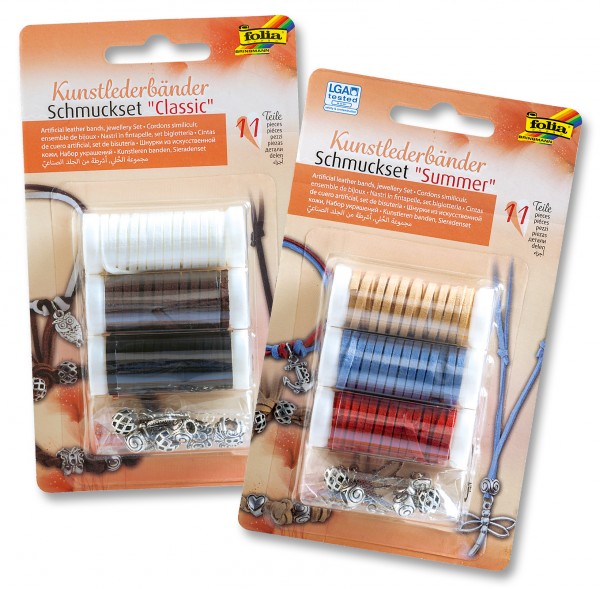 Kunstlederbänder Schmuckset