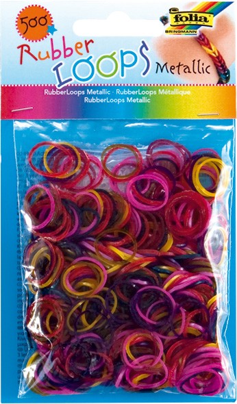 Rubber Loops - Metallic farb. sort.