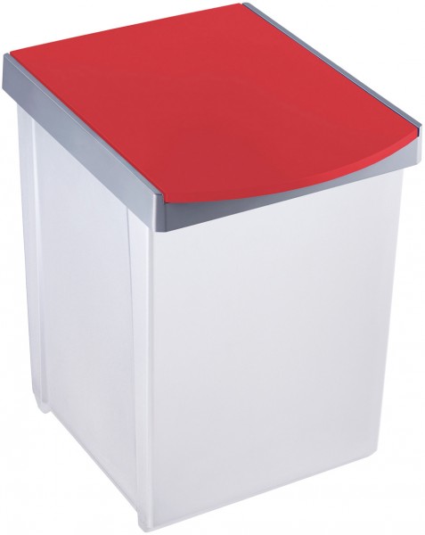 Wertstoffsammelbox, Deckel rot,