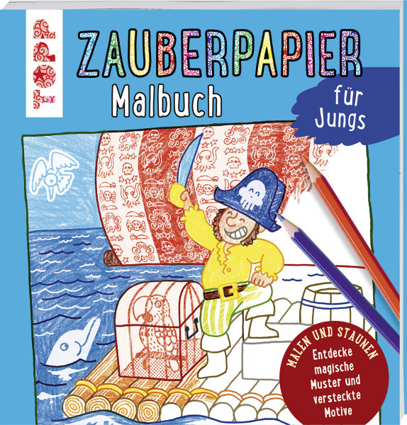 Zauberpapier Malbuch für Jungs