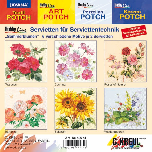 Servietten-Set's ”Sommerblumen”