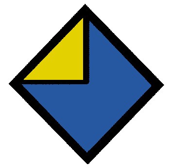Oktaeder Diagonalschnitt